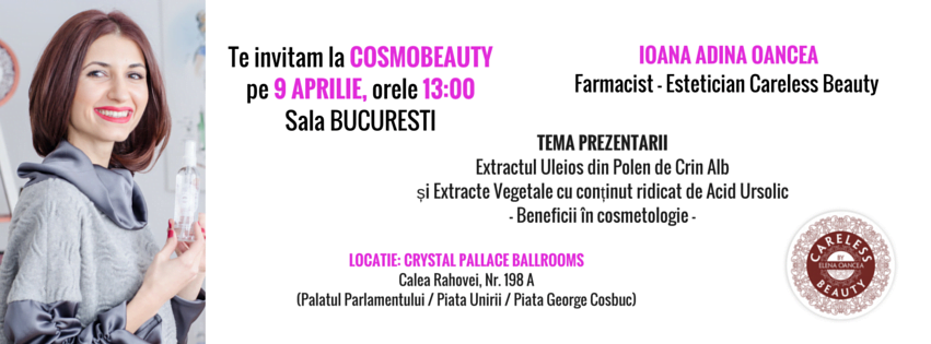 Ioana Adina Oancea, speaker la Cosmobeauty